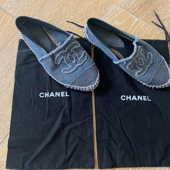 CHANEL Espadrille Flats in Blue - US Size 8 - Picture 2 of 7